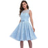 Lace Skater Cocktail Homecoming Formal Dress #Blue